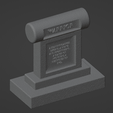 Headstone.Two-02.png Grave Markers, Set of 5 ( 28mm Scale )