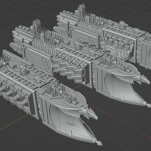 🎲 BFG Imperial Light Cruisers・Free 3D File for ・Cults