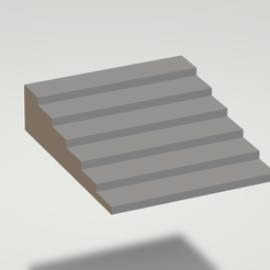 6x42.png Fichier STL gratuit Elévateur de présentation à 6 marches pour modèles 28mm・Objet pour imprimante 3D à télécharger