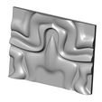 Double-Panel-wave-wall-art-sculpter-01.jpg Mirrored organic sculpture wall art relief panel 3D print model