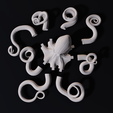 Parts.png Octopus Hangable Wall Decoration for Air Plants