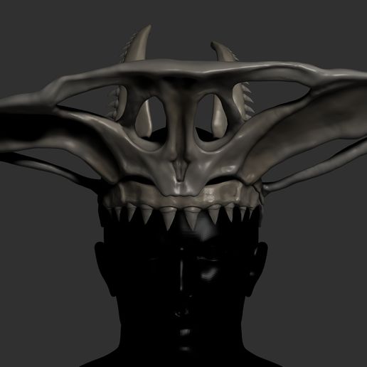 💀 Hammerhead Headdress・ STL File for 3D printing・Cults