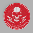 tinker.png Caution High Voltage Do Not Touch Logo Coasters