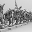 Lined-Up-5.jpg Free STL file Possessors of Highly Infectious Diseases・Object to download and to 3D print