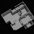 Syracuse1-7.png STL file N-Scale House 'Syracuse I' 1:160 Scale STL Files・3D printer design to download