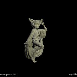 10e4c4f8-10dc-43f2-82c8-8117c5e2aab6.jpg Free STL file Kitsune girl (alternative - halfing)・Model to download and 3D print