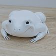 crapeau5.jpg Frog, simple and free design figurine to paint (or not)