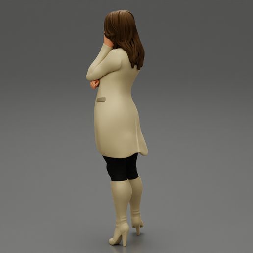 - Fichier 3D Jeune femme en manteau posant dans la rue Modèle d'impression 3D・Design à télécharger et à imprimer en 3D, 3DGeshaft