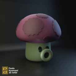 Final1.png STL file Puff-shroom Plants VS Zombies・3D printable model to download