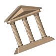 Twisted-ribbs-Double-sided-ornament-book-ends-Greek-key-pillar-Greek-Parthenon-relief-10.jpg Vintage pattern twistedrope Parthenon relief alter 3D print model