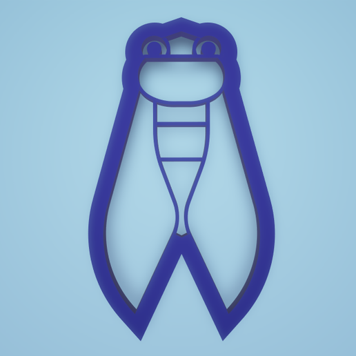 cicada polymer clay cutter 3D model