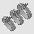 wf0.jpg Fichier STL Bague à diamants à lèvres arrondies et à grappes triangulaires, modèle d'impression 3D・Modèle à télécharger et à imprimer en 3D