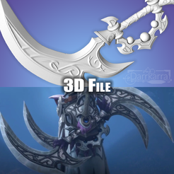 Tyrande03.png Fichier 3D Night Warrior Tyrande World of Warcraft Fichier STL・Plan pour impression 3D à télécharger