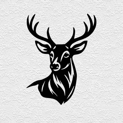 DEER FACE WALL ART