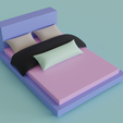 render.png Bed cartoon