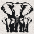 project_20240117_1457426-01.png elephant with twins wall art elephants wall decor African safari decoration