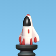 Cod1609-Space-Chess-Spaceship-2.png Space Chess - Spaceship - Rook