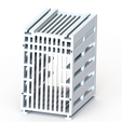 5-Bay-Stackable-HDD-Rack-(With-120mm-Fan-Mount)_V3_01.png Stackable HDD Rack STLs version 1-4 included | Modular Hard Drive Storage for Bench, Workshop & Homelab Use
