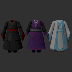 render.png STL file Nendoroid Traditional Asian Clothes Pack・3D print design to download