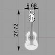 Screenshot_4.jpg Guitar pendant music jewelry 3D print model