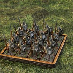 spearmen.jpg Medieval Human Spearmen Miniatures for Tabletop Games