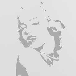 1.jpg Marilyn Monroe Stencil Stencil