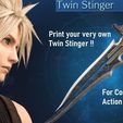 Twin Stinger Poster.jpg Twin Stinger Final Fantasy 7 Remake Cloud Strife Sword