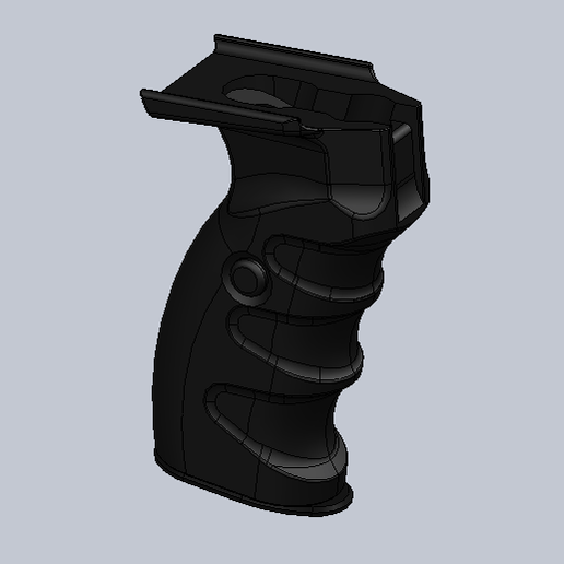 AK 12 Grip with case/pin, also modified to AK 74 (Рукоять для АК 74/AK 12 с пеналом) 3D model