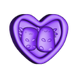 axcol.stl Cute couple of axolotls, love, Valentine's Day
