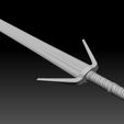 Preview09.jpg Geralt Silver Sword -The Witcher 3 Version 3D print model