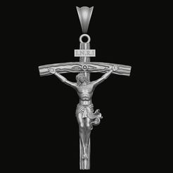 110.1.jpg Archivo STL Modelo 3D de Jesús en la Cruz・Plan imprimible en 3D para descargar