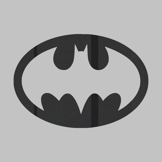 Download STL file BATMAN FLIP TEXT LOGO • 3D print model ・ Cults