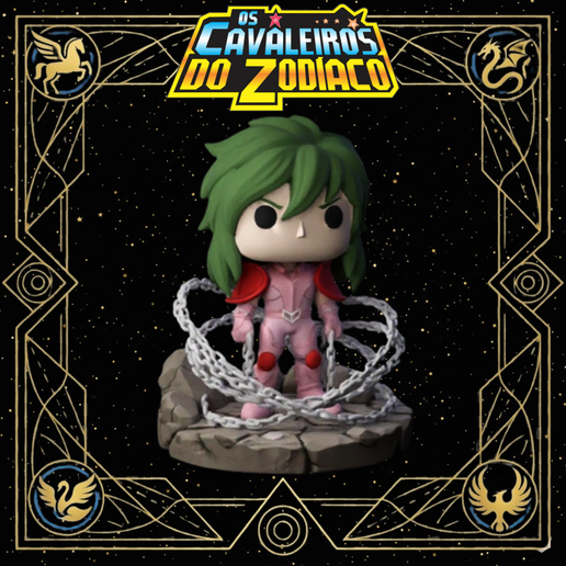 Andromeda Shun - Saint Seiya (Knights of the Zodiac) - Funko Pop Style - 3D Print STL