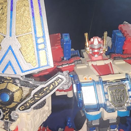 🤖 Transformers RID Omega Prime Matrix Blade・Archivo 3MF para Impresión ...