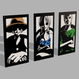 3.png PACK 5 WALL PICTURES "ONE PIECE" - CHART - ANIME
