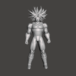 4.png Archivo STL Super Saiyan Trunks ascendido・Plan de impresora 3D para descargar, lmhoangptit