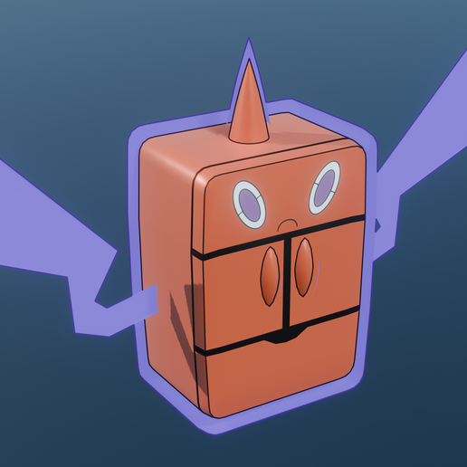 Rotom Frost Form Pokemon - 3D model önizlemesi