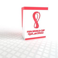 STL file Qatar 2022 World Cup figurine box・3D printable model to  download・Cults