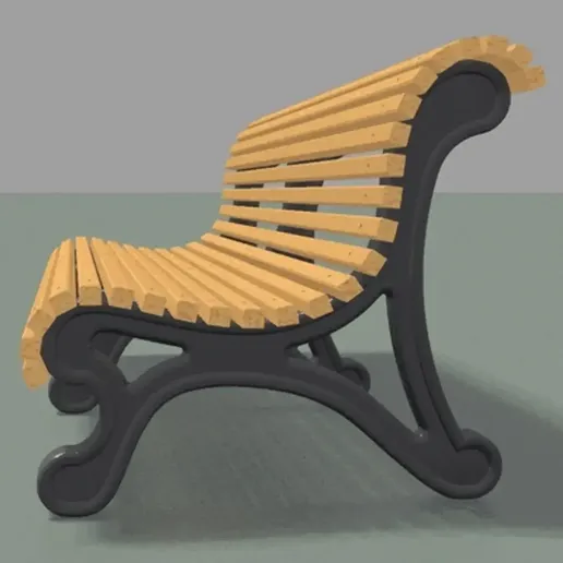 Garden bench.