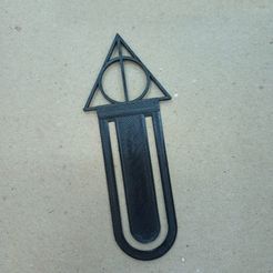 RELIQUIAS-DE-LA-MUERTE-HP.jpeg Descargar archivo STL Señalador Harry Potter Las reliquias de la muerte • Objeto imprimible en 3D, loquequierasen3d