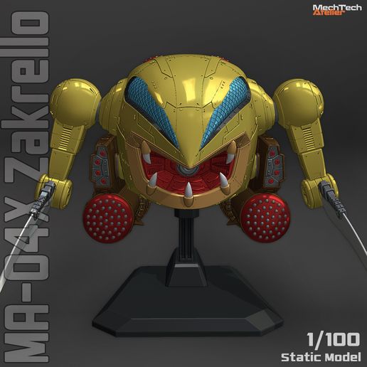 🤖 MA-04X Zakrello・ 3D File for 3D printing・Cults