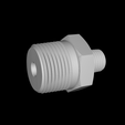 rhn_12_4n-9-wireframe.png Reducing pipe hex nipple pipe fitting 3/4" NPT to 1/4" NPT