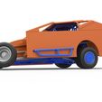 4.jpg Diecast Northeast Dirt Modified stock car while turning Scale 1:25