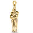 1.jpg Eternal Embrace Pendant  3D PRINDABLE MODEL