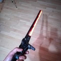 IMG_20201005_182628_952.jpg STL file Cyberpunk inspired lightblade Katana・3D printer design to download