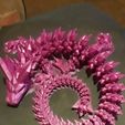 Хрустальный дракон, артикулирующее животное Flexi Wiggle Pet, печать на месте, фантазия, Myprinter1