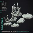 slime-pool-5.jpg Slime Pools - Scatter Terrain -  PRESUPPORTED - Illustrated and Stats - 32mm scale