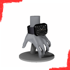 APPLE-WATCH-HAND-HOLDER.png STL file APPLE WATCH "HANDY" HOLDER・3D print object to download