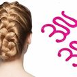 fem-braid hair 05.jpg Multi Style Braiding Tool hair styling roller braid accessories for girl headdress weaving fbh-05 3d print cnc