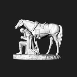 a2.jpg horse - man - praying - washington